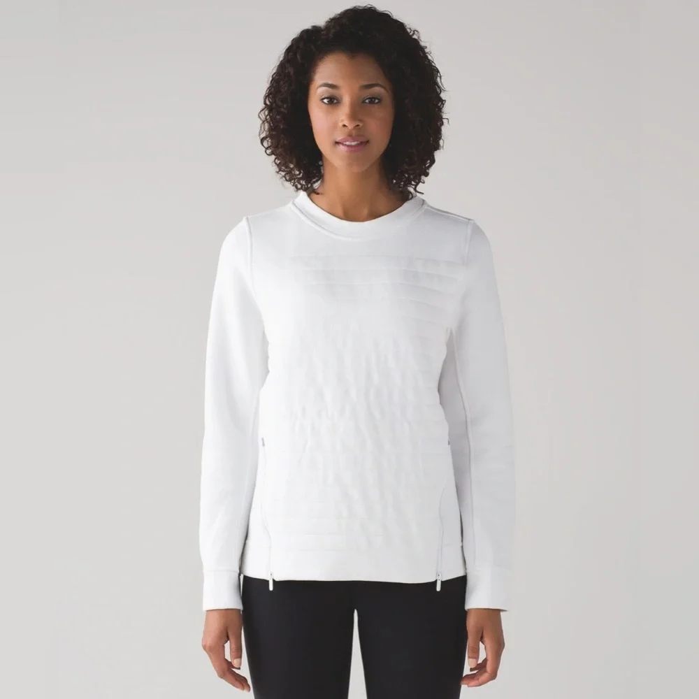 Lululemon Fleece Be True Crew Neck Sweater Womens Size Medium